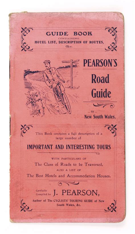 Pearsons Road Guide To New South Wales Antique Print Map Room