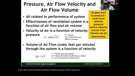 Air Velocity And Flow Rate Calculations Youtube