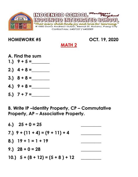 Addition And Properties Of Addition Interactive Worksheet Live Worksheets