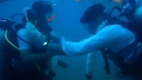 Viral Video Of Chennai Couple Getting Married Underwater Is The Best