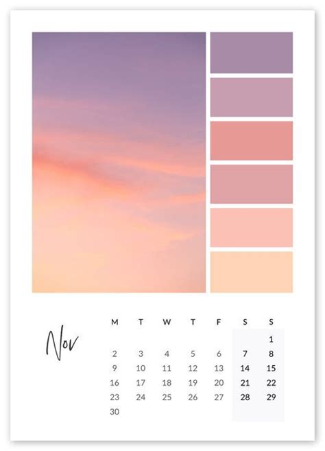 2020 Desk Calendar With Pastel Colour Palettes By Zoe Power — Beautiful