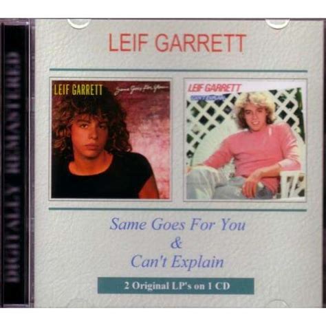 Same Goes For You And Cant Explain By Leif Garrett Cd With Musicshop