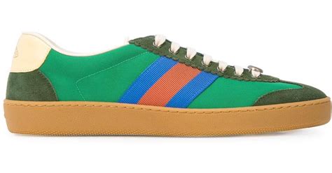 Gucci Leather G74 Sneakers In Green For Men Lyst