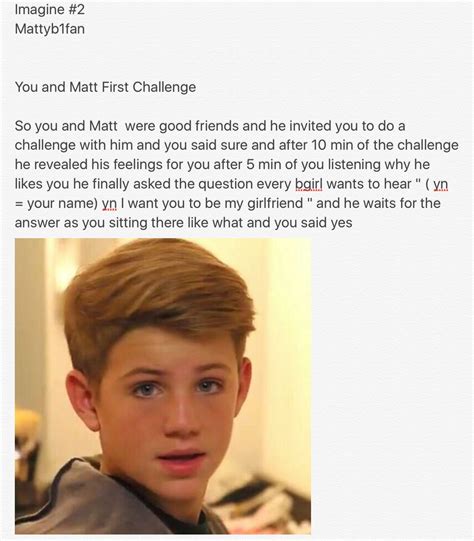 imagine you sure i love you mattyb reveal best friends challenges favs good things sayings