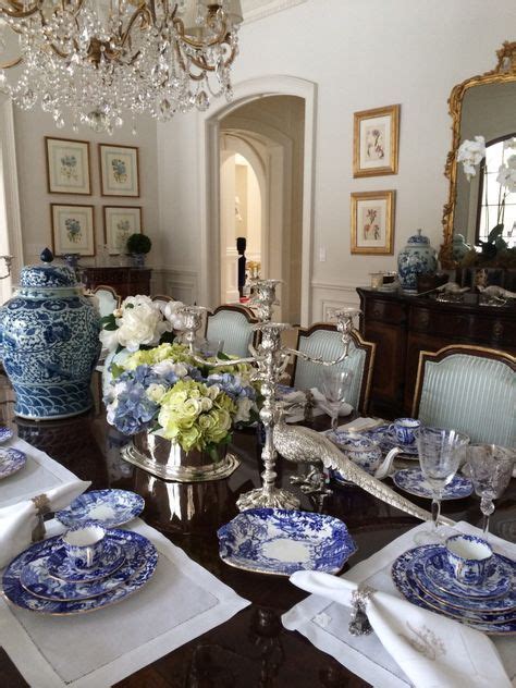 35 New Ideas Kitchen Blue And White French Country Table Settings