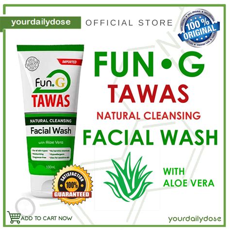 Fun G Natural Cleansing Facial Wash 100ml Remove Excess Oil And Anti