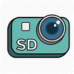 Camera Icon Definition Cartoon Lens Standard Sd