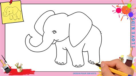 Dessin éléphant 4 Comment Dessiner Un éléphant Facilement Etape Par