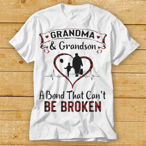 Grandma And Grandson A Bond Cant Be Broken Shirt Sweater Tee Art Print