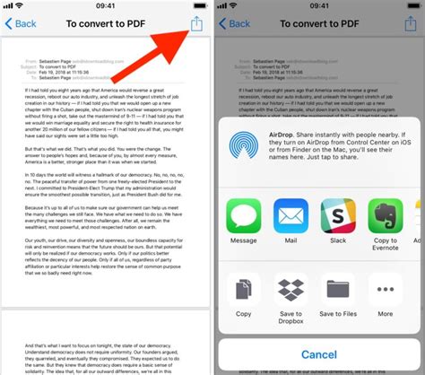 How To Save An Email As Pdf On Iphone Ipad And Mac