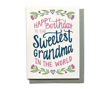 20 Grandma Birthday Card For The Best Look Design In Style Candacefaber