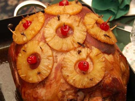 Holiday Pineapple And Cherry Glazed Ham Recipes