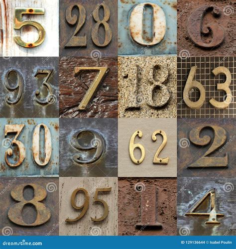Numbers In Metal As A Background Stock Photo Image Of Design