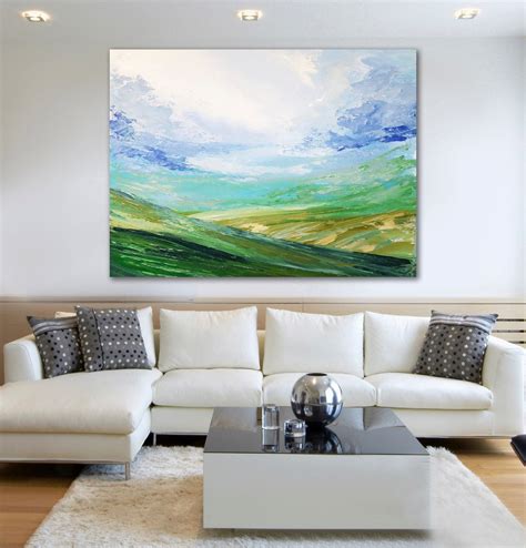 Large Wall Art Oversized Abstract Art Original Canvas Etsy