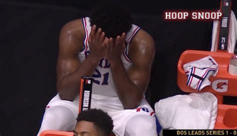 Joel Embiid In Tears Off The Bench After Sixers Drop Game 2 Ph