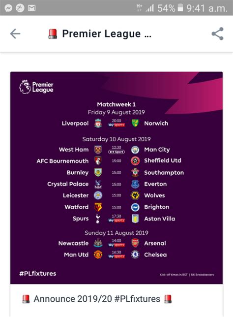The blues kick off their. 2019/2020 Premier League Fixtures Released ManU Vs Chelsea ...