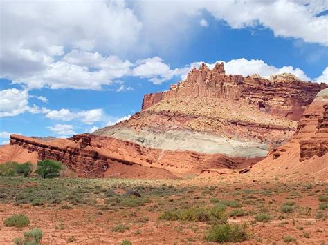 Mighty Formations In Capitol Reef National Park Utah