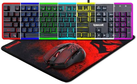 Redragon S107 Pc Gaming Keyboard And Mouse Combo And Large Mouse Pad Pc