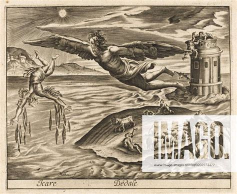 Icarus And Daedalus Daedalus And His Son Icarus Escape From Crete With