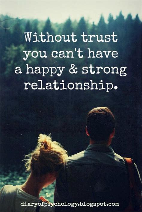Here we are sharing some of the most meaningful and valuable quotes and sayings on. Without Trust You Can't Have A Happy & Strong Relationship Pictures, Photos, and Images for ...
