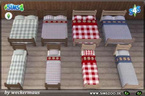 Blackys Sims 4 Zoo Has A Blanket Bedding By Weckermaus • Sims 4 Downloads
