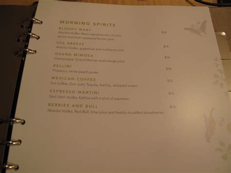 Bleary eyed scanning of the menu, phone call to the operator. LAS VEGAS DAZE: Wynn and Encore Room Service Menu