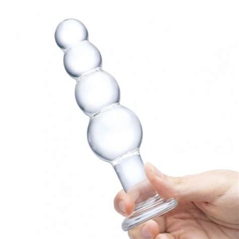 Glas 7 25 Glass Beaded Butt Plug Sex Toys At Adult Empire