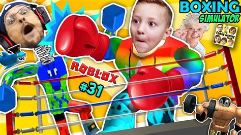 Roblox Giant Granny Muscle Freak Vs Fgteev Boxing Simulator Buff