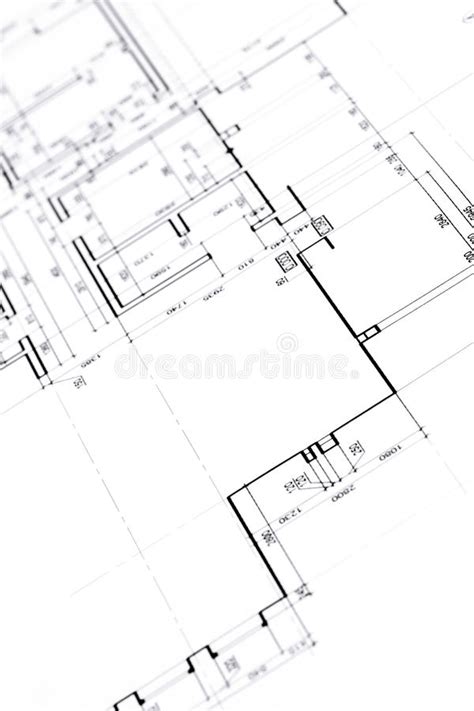 House Plan Blueprints Closeup Stock Photo Image Of Detail House