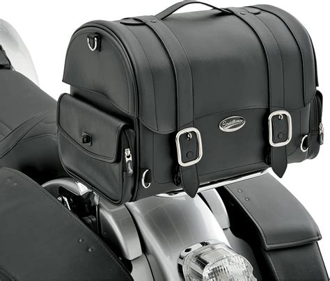 Motorcycle Tail Bag Sissy Bar Bag Luggage Bag Saddle Bag Black For