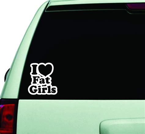 I Love Fat Girls Wall Decal Quote Design Sticker Vinyl Art