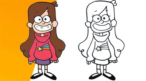 Como Dibujar A Mabel Paso A Paso How To Draw Mabel By Step