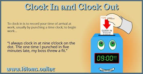 Clock In And Clock Out Idioms Online