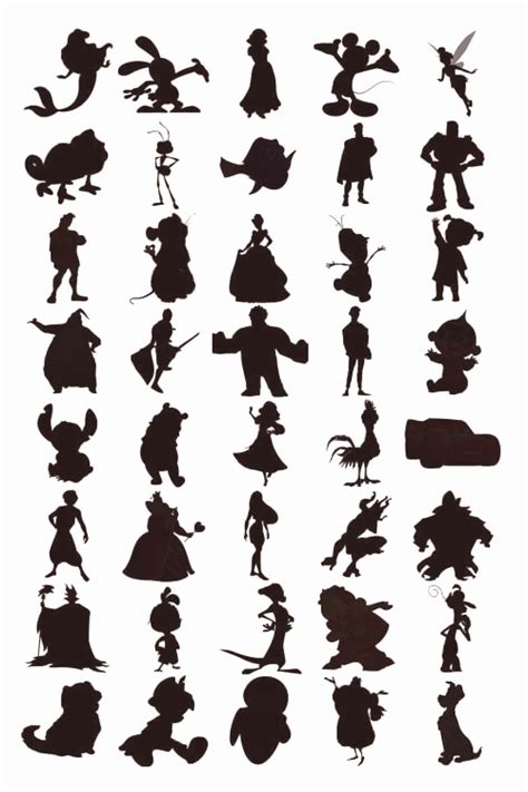 Printable Disney Silhouette