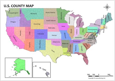 Digital Poster Size Usa Map With Counties And County Vrogue Co
