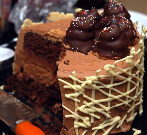 Twelve layers of chocolate cake filled with this beautiful monster is made up of 12 layers of chocolate cake and 12 layers of filling. TRIPLE CHOCOLATE CAKE & CHEESECAKE WITH WHIPPED FUDGE ...