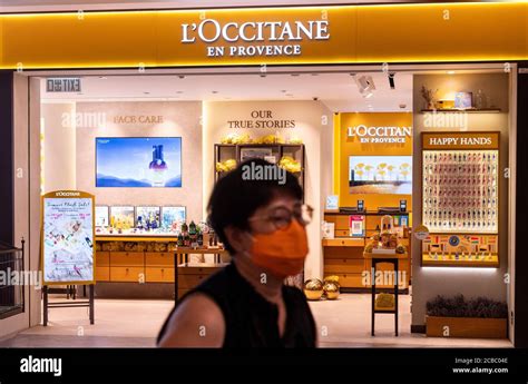 French Cosmetics Brand Loccitane Store Seen In Hong Kong Stock Photo