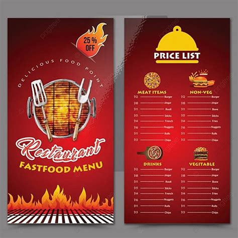 Change out the imagery with your snapshots, or browse our collection of free stock images. Restaurant Menu Templates Template for Free Download on ...