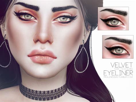 Sims 4 Ccs The Best Eyeliner And Lipstick By Pralinesims