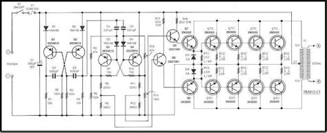 Rangkaian Elektronika Inverter 12v To 220v Daya Besar 500 Watt