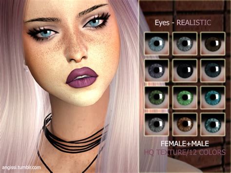 Realistic Eyes By Angissi At Tsr Sims 4 Updates