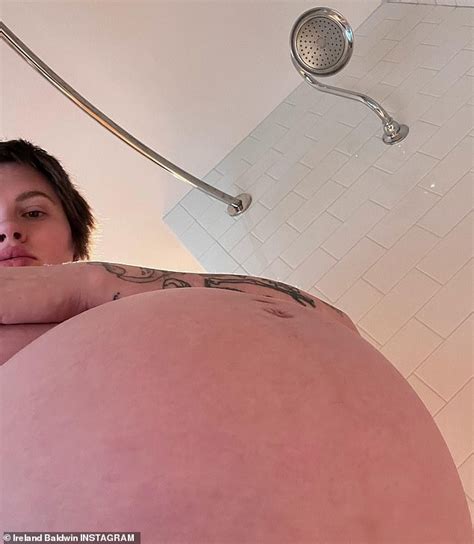 Pregnant Ireland Baldwin Displays Her Burgeoning Baby Bump With Nude