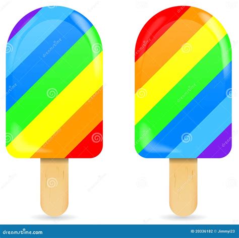 Rainbow Ice Cream Stock Photography Image