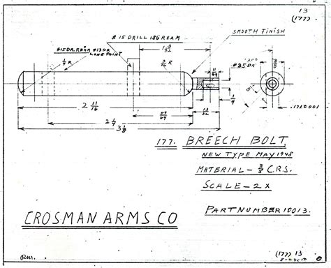 Crosman 101121 Engineering Parts Drawings Crosman Air Rifles