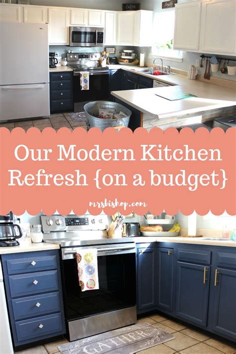 You'll appreciate the extra wash of light when chopping veggies or reading a recipe! Our Modern Kitchen Refresh on a Budget | Kitchen refresh ...