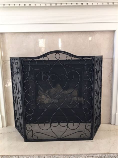 Southern Living At Home Fireplace Screen Wellesley Black Very Heavy