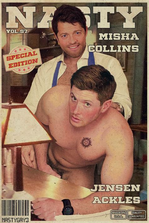 Post Castiel Dean Winchester Jensen Ackles Misha Collins Supernatural Fakes Nastygay