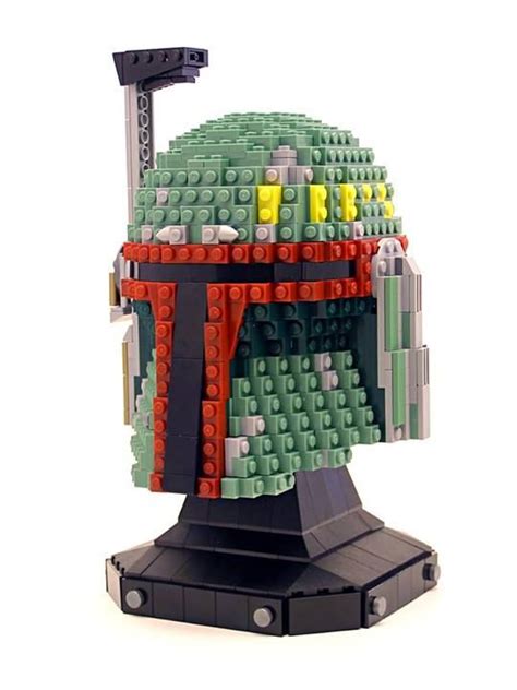 Boba Fett Helmet 01 Lego Star Wars Boba Fett Helmet Lego Sculptures