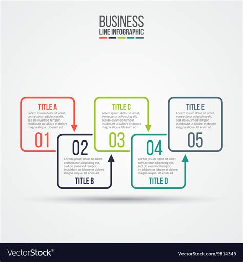 Thin Line Flat Elements For Infographic Royalty Free Vector