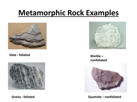 Metamorphic Rocks Examples